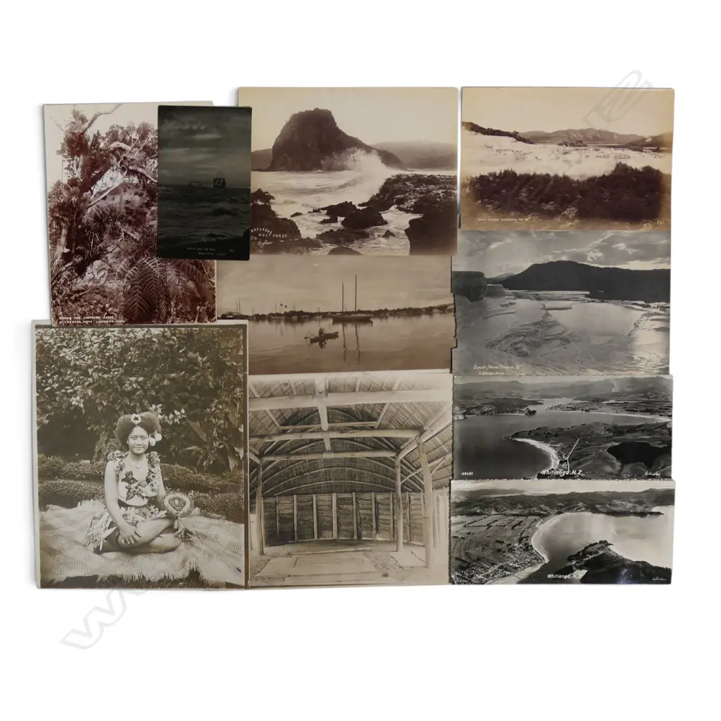 10 VINTAGE PHOTOGRAPHS: 2 White's Aviation of Whitianga + 2 of 'White Terrace (1 by Spencer) etc Image 1++